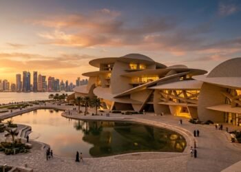 Museu do Catar envolve palácio com discos gigantes