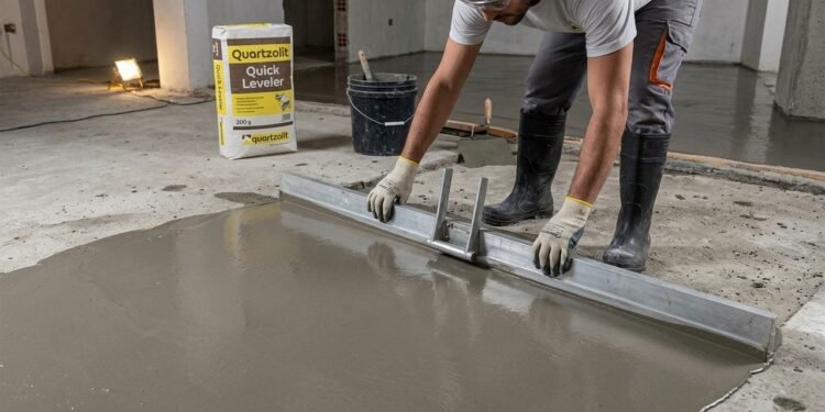 Argamassa autonivelante para base de pisos residenciais