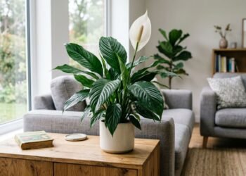 O lírio-da-paz Spathiphyllum wallisii e o estudo da NASA sobre purificação de ar