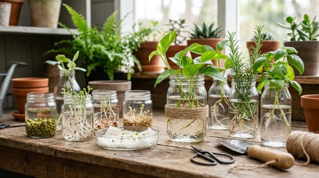 O processo de germinação de sementes e o uso de receitas caseiras na propagação