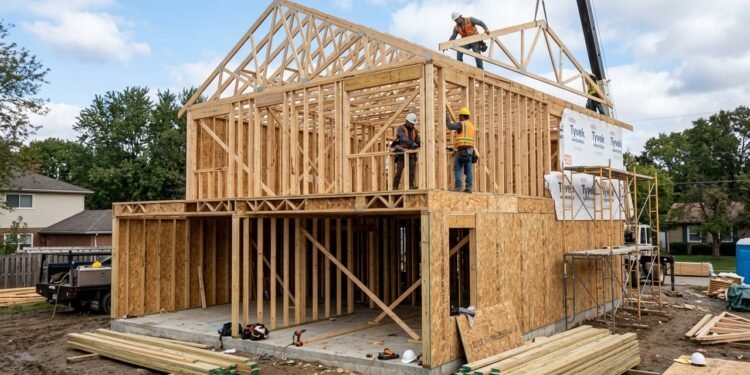 Construção de casas com o sistema Wood Frame