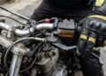 Fluido de freio da motocicleta e comando borrachudo