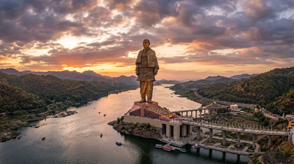 A engenharia monumental da Statue of Unity indiana