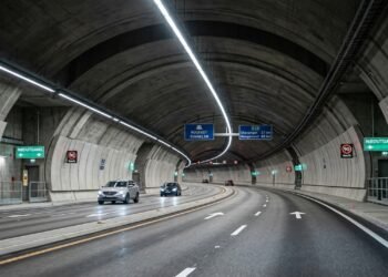 Túnel Rogfast na Noruega a 392 metros abaixo do mar
