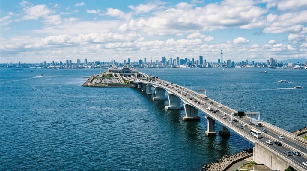 Tokyo Bay Aqua-Line e o túnel submarino de 9,5 km