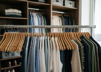O método do cabide invertido utilizado para identificar roupas pouco usadas no armário