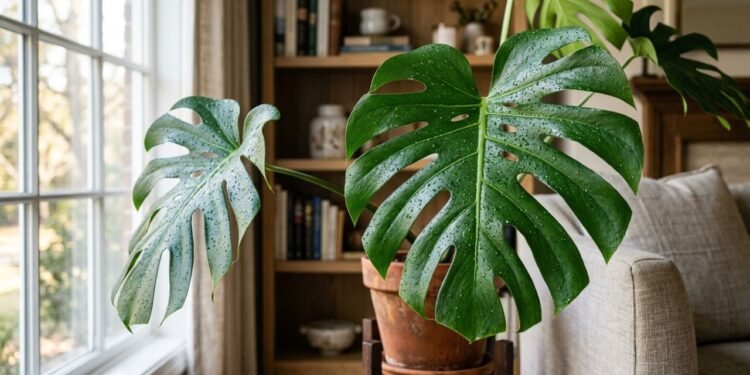 O hábito de limpar folhas de plantas de interior e a busca por soluções para o oídio