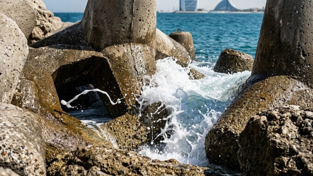 Burj Al Arab depende de 230 estacas sob ilha artificial