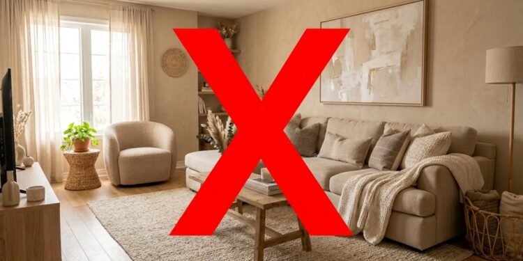 Adeus à casa toda bege: listras fortes, móveis curvos e detalhes divertidos ganham espaço na decoração de 2026