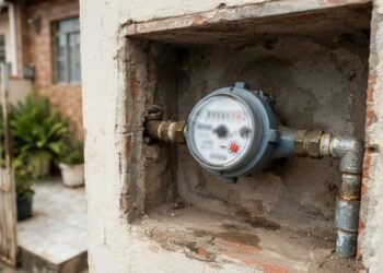 O hidrômetro pode denunciar uma perda de água que não deixa sinais visíveis dentro de casa