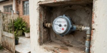 O hidrômetro pode denunciar uma perda de água que não deixa sinais visíveis dentro de casa