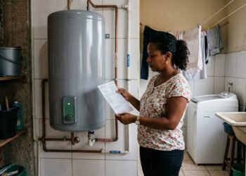 O reservatório perde calor e volta a aquecer a água ao longo do dia
