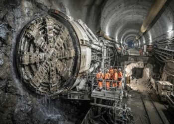 Os corredores permitem passar de um túnel ao outro sem retornar à superfície