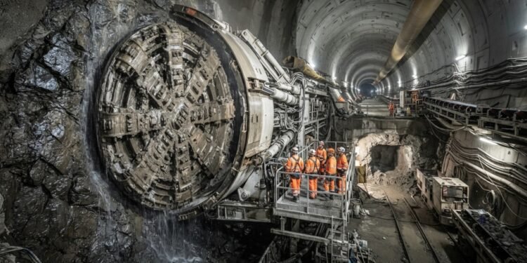 Os corredores permitem passar de um túnel ao outro sem retornar à superfície