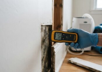 A aparência seca da superfície não garante que toda a umidade já tenha desaparecido