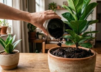 O erro com a borra de café que pode travar o crescimento das plantas dentro de casa