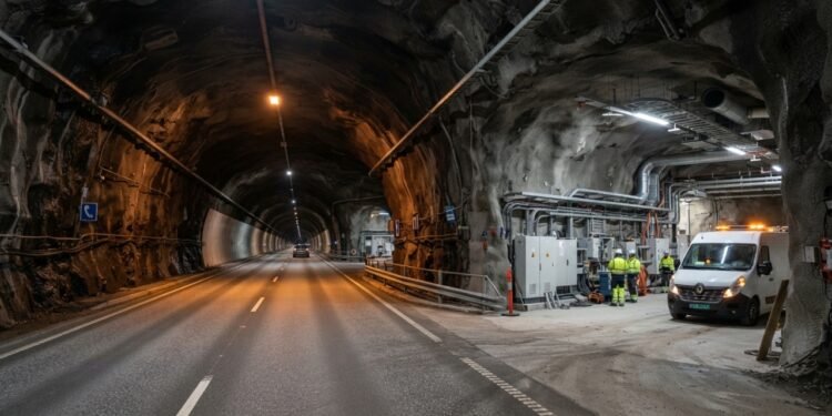 A modernização cria novos espaços técnicos ao longo de uma das maiores passagens subterrâneas do mundo
