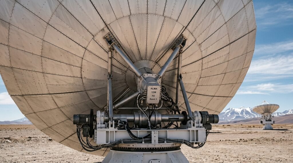 Como as 66 antenas do ALMA funcionam como um telescópio