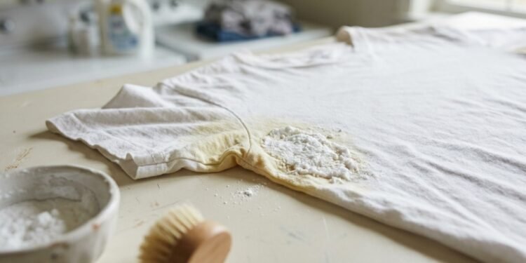 Como eliminar manchas de suor das camisetas