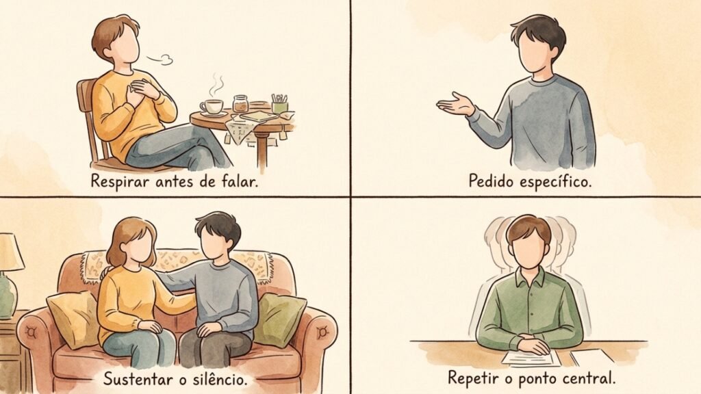 A força de pedir algo com calma, clareza e autoridade