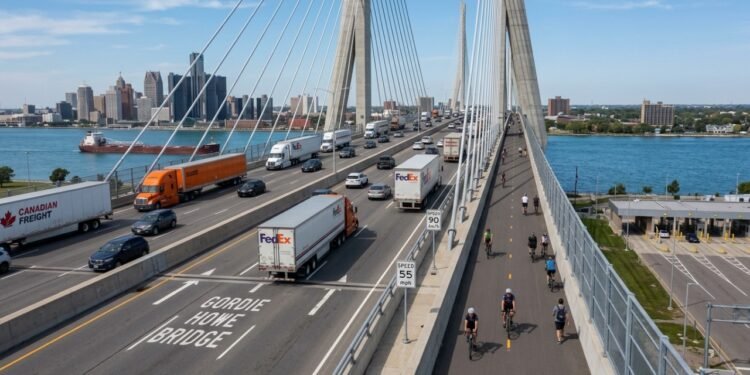 Ponte de 2,5 km liga Canadá e Estados Unidos
