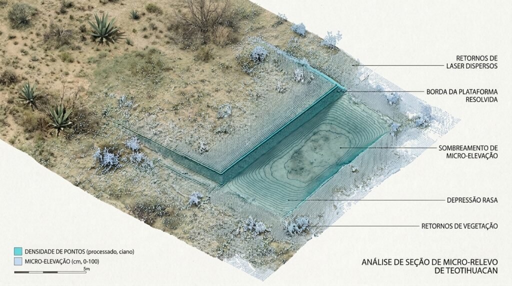Como o LiDAR revela estruturas escondidas em Teotihuacan