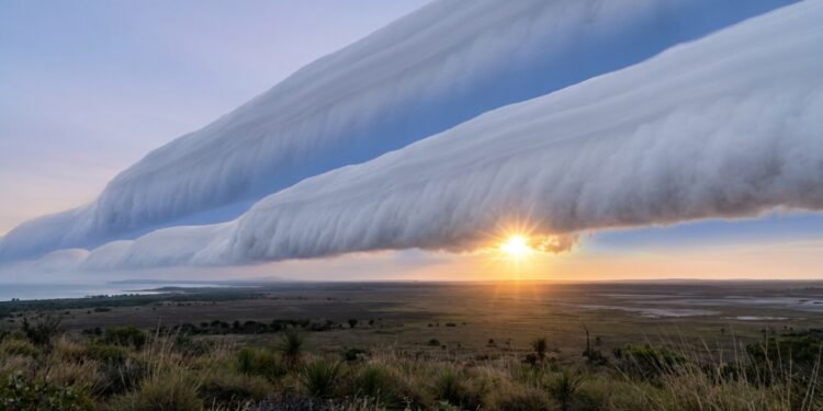 Como se forma a nuvem Morning Glory sobre o norte da Austrália