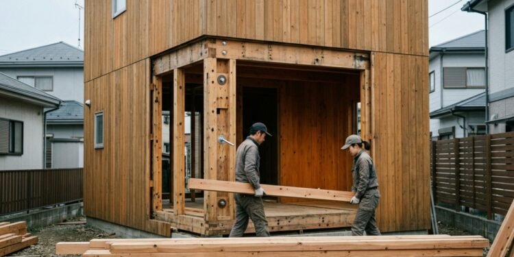 Casa japonesa desmontável pode mudar de terreno sem ser demolida