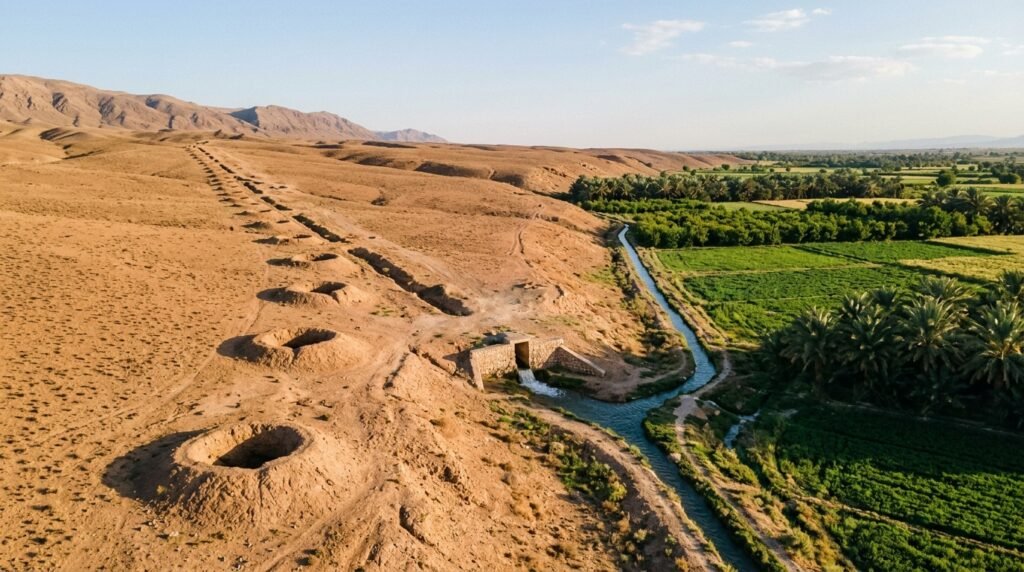 Como qanats persas levam água pelo deserto sem bombas
