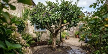 Ameixeira para casas pequenas e quintais compactos