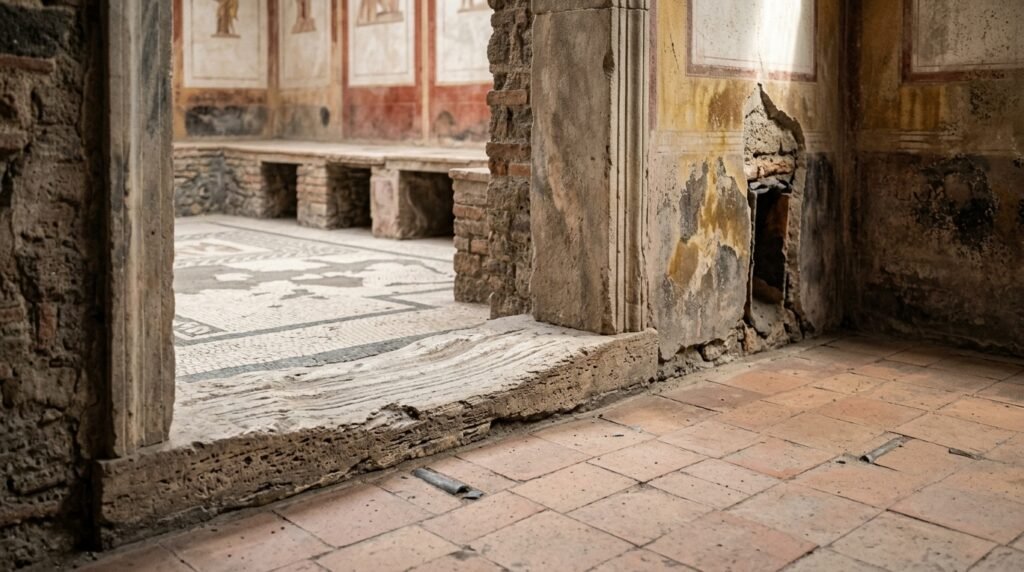 Banhos privados revelam o luxo de uma casa de Pompeia
