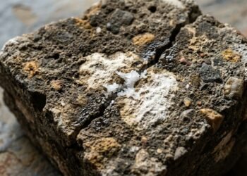 Como clastos de cal ajudam o concreto romano a fechar fissuras