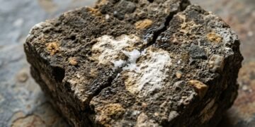 Como clastos de cal ajudam o concreto romano a fechar fissuras
