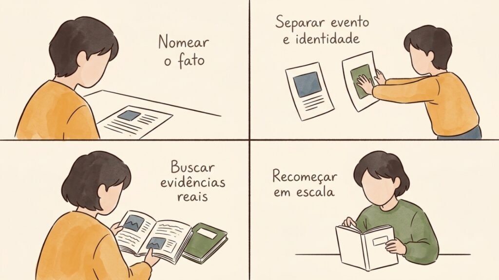 Separar fracasso e valor pessoal como sinal de maturidade