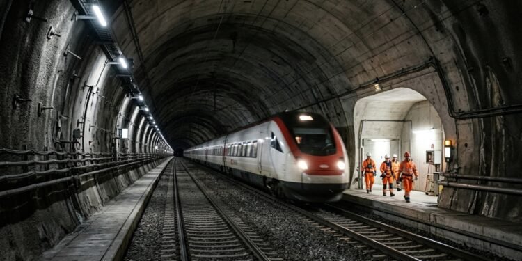 Como o Túnel de Base de São Gotardo cruza os Alpes