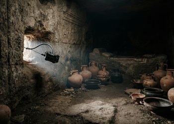 A câmera permitiu observar o espaço antigo sem precisar abrir completamente a estrutura