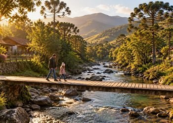 A localização na divisa cria um refúgio para quem procura natureza sem uma programação apressada - Imagem ilustrativa