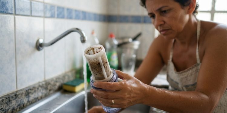 Fotos dos resíduos e das peças entupidas ajudam a registrar o problema logo após o serviço