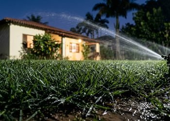Folhas molhadas por muitas horas criam condições favoráveis para alguns problemas no gramado