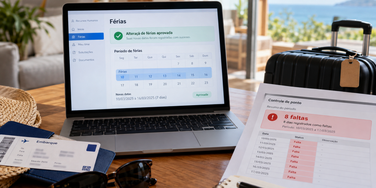 E-mails e mensagens ajudam a verificar se a mudança foi aprovada antes da viagem