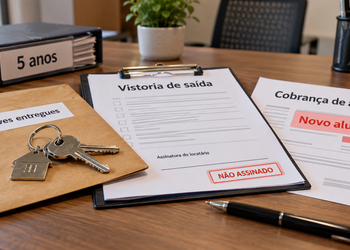 A vistoria de saída pode mostrar em que etapa faltou a assinatura mencionada pela imobiliária