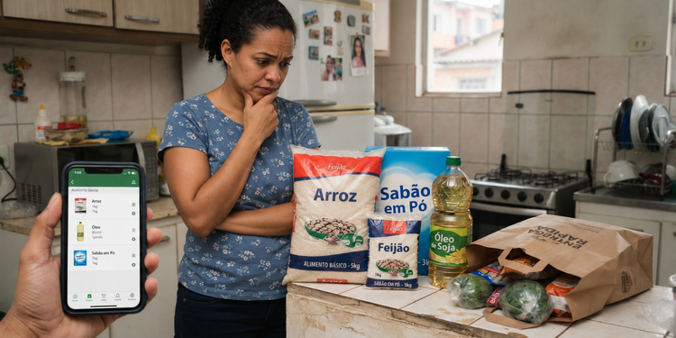 O histórico do pedido pode mostrar quais produtos foram escolhidos inicialmente e quais chegaram no lugar