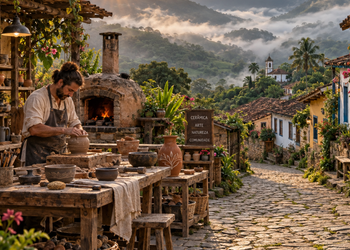 Ateliês espalhados pelas ruas transformaram a produção artística em parte da identidade local