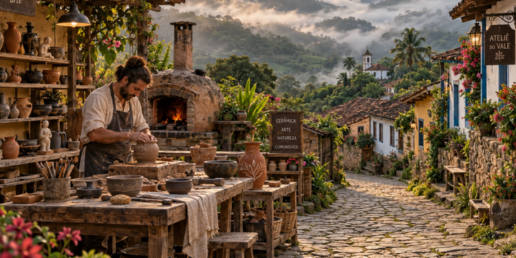 Ateliês espalhados pelas ruas transformaram a produção artística em parte da identidade local
