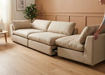Os módulos podem ser separados ou unidos conforme o espaço disponível e a quantidade de pessoas