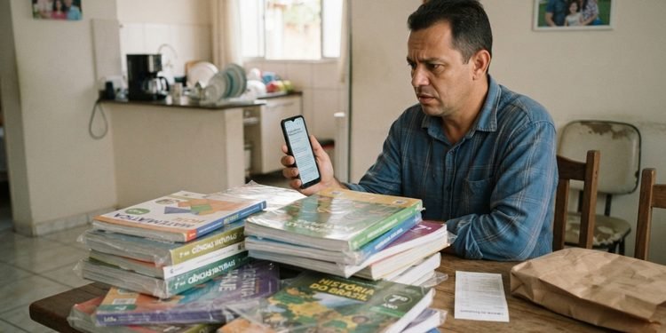 A lista fornecida pela escola ajuda a demonstrar quais materiais haviam sido solicitados inicialmente
