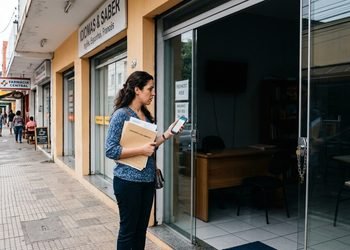 O contrato pode mostrar como a escola e a financeira participam da cobrança do curso