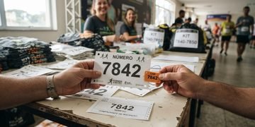 Fotos do percurso e da chegada podem ajudar a registrar a presença do atleta em diferentes pontos da prova