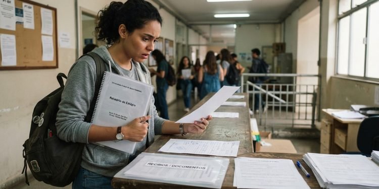 Termos assinados antes do início das atividades podem mostrar como o estágio foi apresentado e autorizado