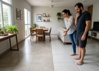 A diferença de tonalidade pode exigir comparação entre caixas, códigos de lote e peças que sobraram da instalação
